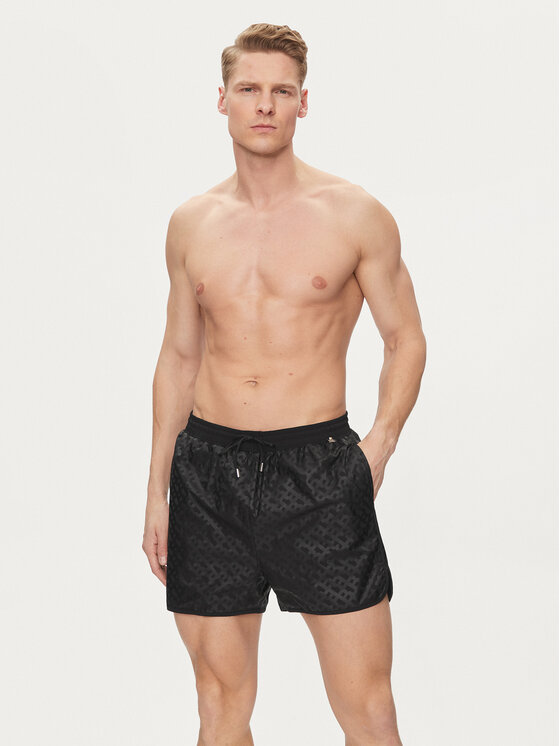 BOSS Boss Plavecké šortky Mono 50515295 Černá Regular Fit