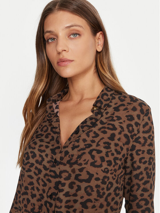 Guess Guess Srajca W5BH73 WGLA2 Rjava Regular Fit