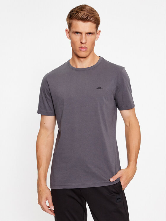 BOSS Boss Тишърт Tee Curved 50469062 Сив Regular Fit