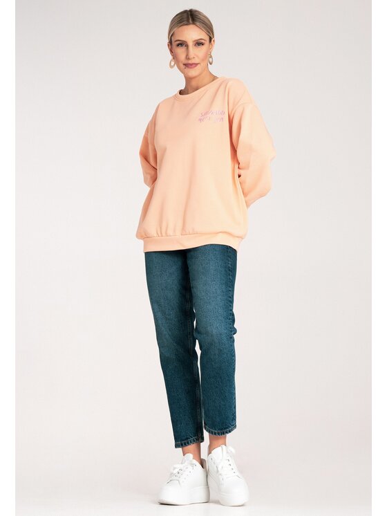FIGL FIGL Felpa M1151 Arancione Regular Fit