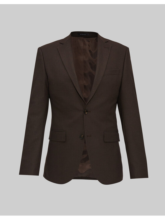 Borgio Borgio Marynarka erbezzo Brązowy Super Slim Fit
