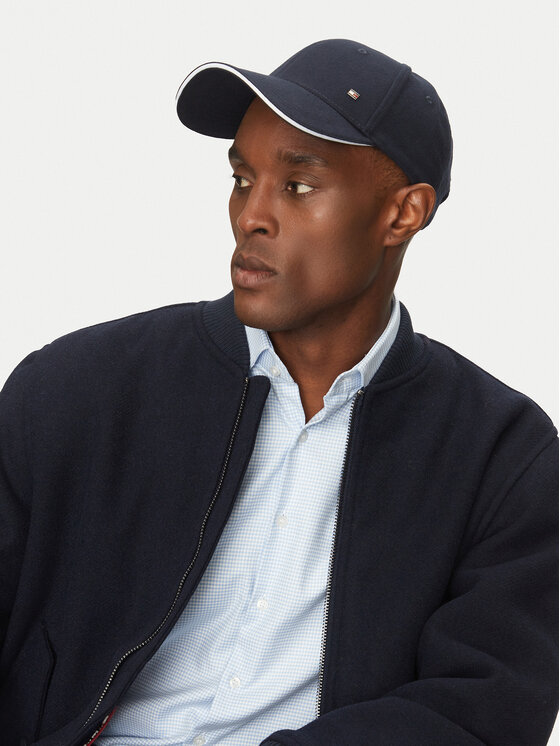 Tommy Hilfiger Tommy Hilfiger Cap Corp Flannel AM0AM13164 Dunkelblau