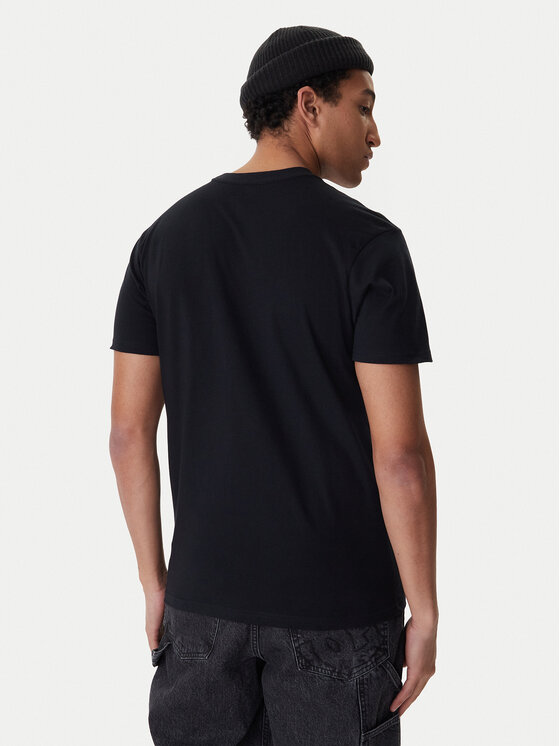 Quiksilver Quiksilver Póló Basic Ss EQYZT07711 Fekete Regular Fit