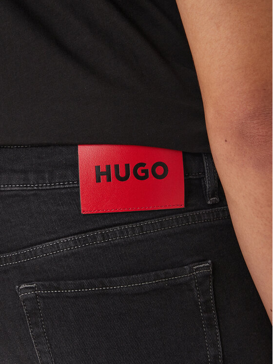 HUGO HUGO Pantaloncini di jeans 50561639 Grigio Tapered Fit