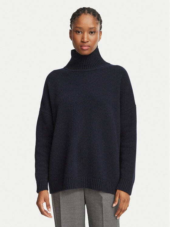 Weekend Max Mara Weekend Max Mara Krekls ar augstu apkakli Borgia 2625366142 Tumši zils Relaxed Fit