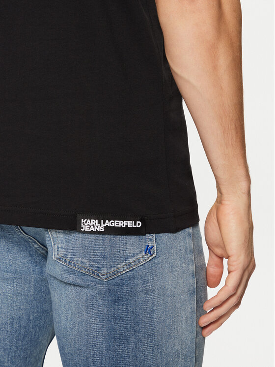 Karl Lagerfeld Jeans Karl Lagerfeld Jeans T-shirt A1M17003 Nero Slim Fit