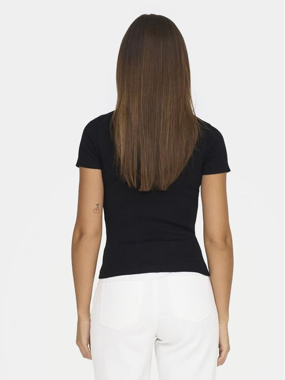 JDY JDY T-Shirt Cirkeline 15307860 Czarny Slim Fit