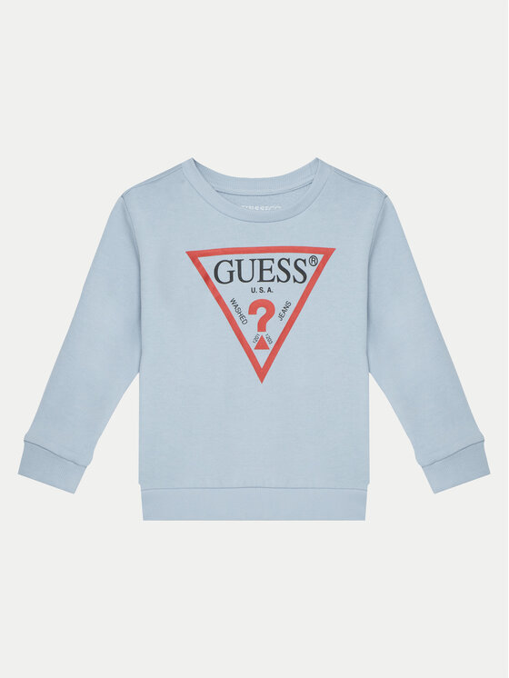 Dětská Mikina Guess, Velikost:6Y, Barva: Světle modrá, N73Q10 KAUG0