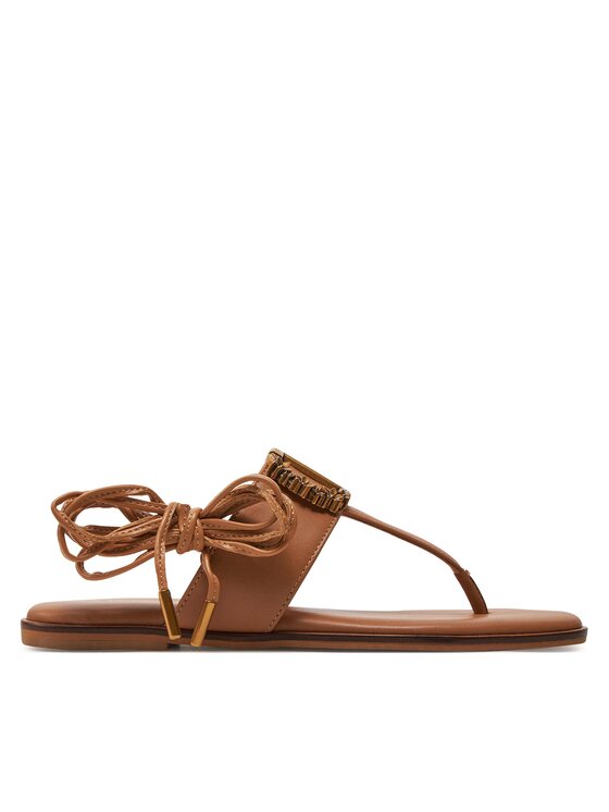 TWINSET Sandále 241TCP220 Hnedá