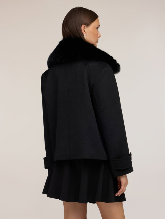 Motivi Motivi Cappotto invernale R031W000209N033 Nero Boxy Fit