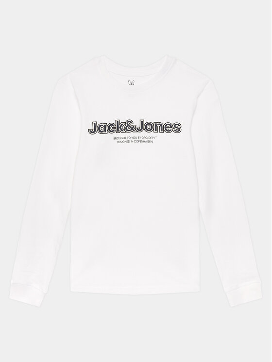 Jack&Jones Junior Blūze 12247606 Balts Standard Fit