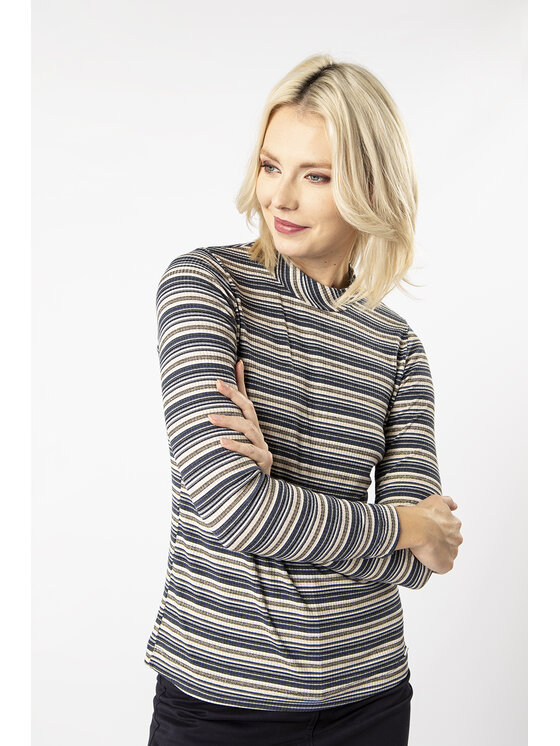 QUIOSQUE QUIOSQUE Halenka TRACK BLOUSE Modrá Regular Fit