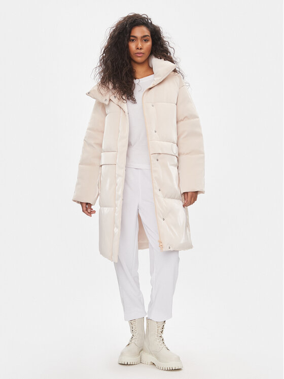 Calvin Klein Jeans Calvin Klein Jeans Giubbotto invernale J20J222172 Écru Oversize