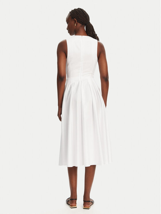Elisabetta Franchi Elisabetta Franchi Koktejlové šaty ABT5252E2 100 Biela Regular Fit