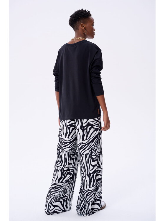 blue shadow blue shadow Bluzka Blair 2 Czarny Regular Fit
