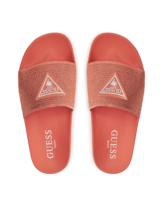 Guess Guess Klapki E4GZ25 BB00F Pomarańczowy