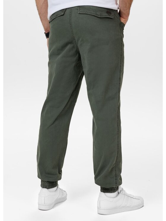 PITBULL PITBULL Spodnie dresowe Spodnie Jogger męskie WILLOW XL Zielony Regular Fit