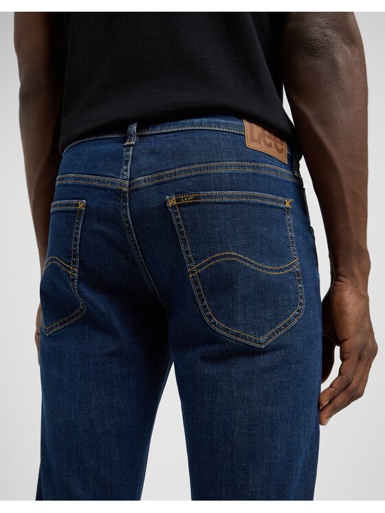 Lee Lee Jeansy DAREN ZIP FLY Niebieski Straight Leg