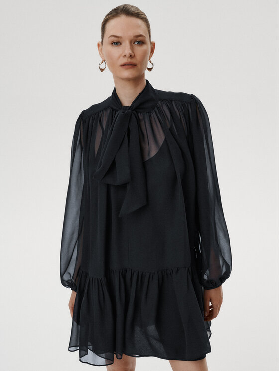 MARI PRETI MARI PRETI Abito da cocktail Romena Blu scuro Regular Fit