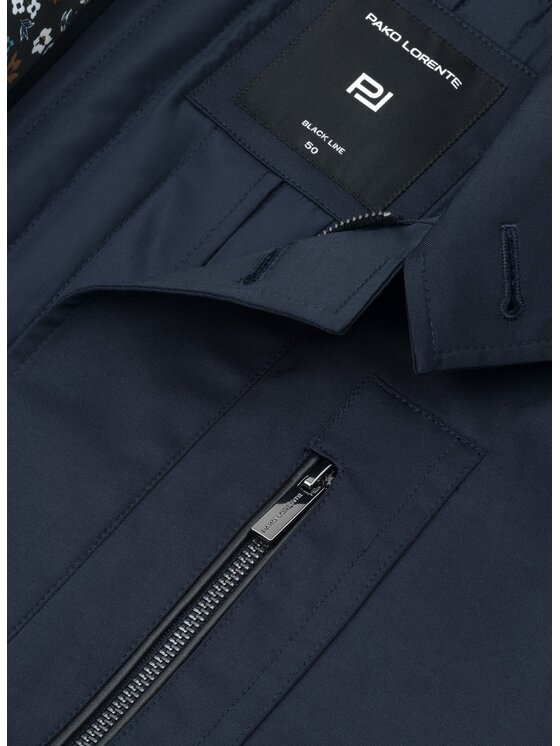 Pako Lorente Pako Lorente Płaszcz przejściowy P26WF-7X-010 Granatowy Regular Fit