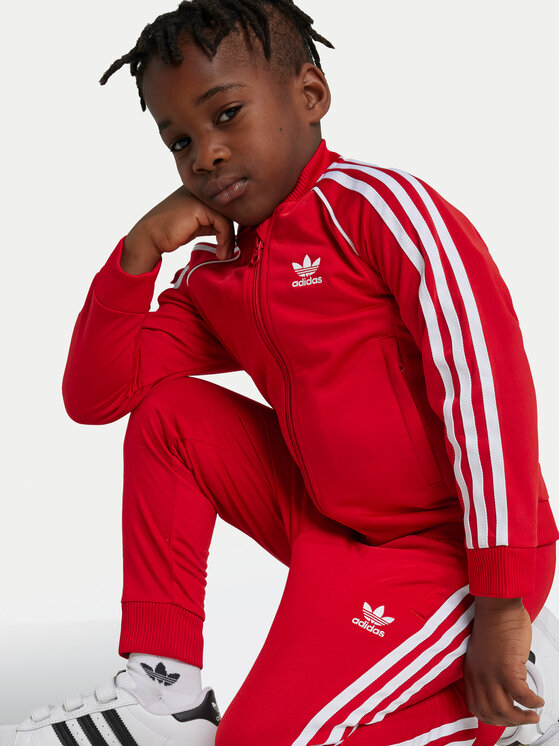 adidas adidas Tepláková souprava adicolor SST IX7625 Červená Regular Fit