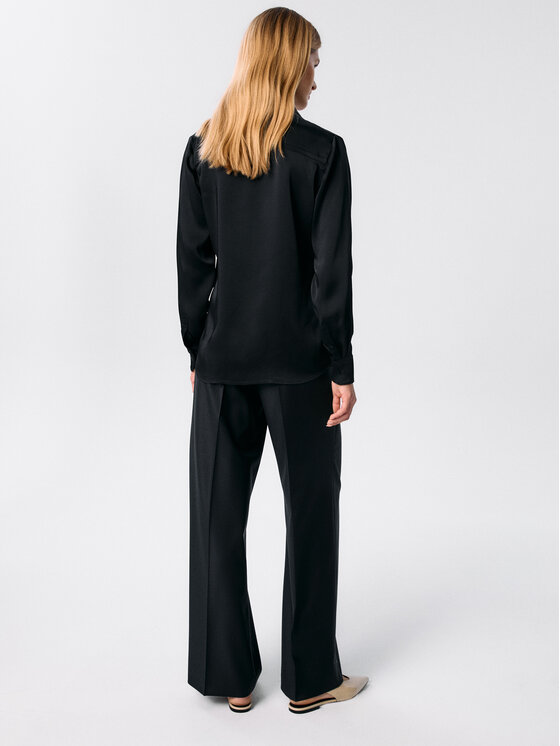 MARI PRETI MARI PRETI Camicia Whisper Nero Regular Fit