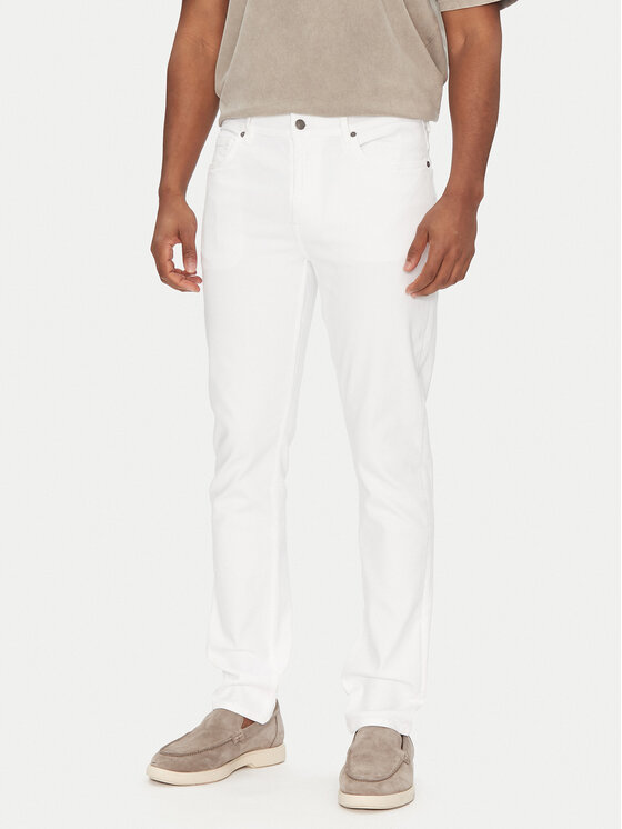 BOSS BOSS Blugi Delaware Bo 50537832 Alb Slim Fit