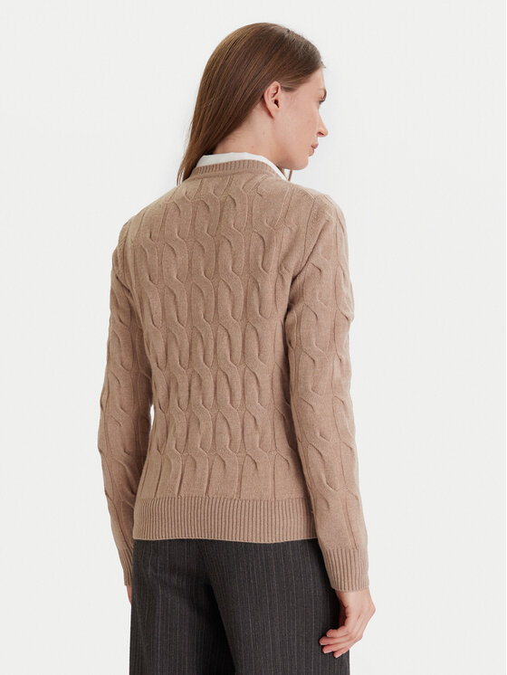 Tommy Hilfiger Tommy Hilfiger Strickjacke WW0WW47463 Beige Regular Fit