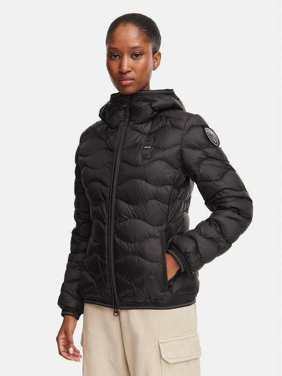 Blauer Blauer Ziemas jaka Camelia 26WBLDC03033 Melns Regular Fit