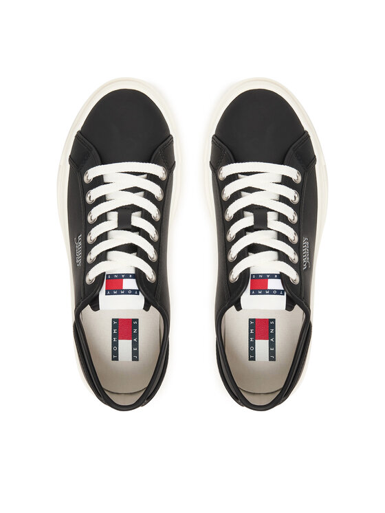 Tommy Jeans Tommy Jeans Sneakersy Tjw Flatform Sneaker Ltr EN0EN02964 Čierna