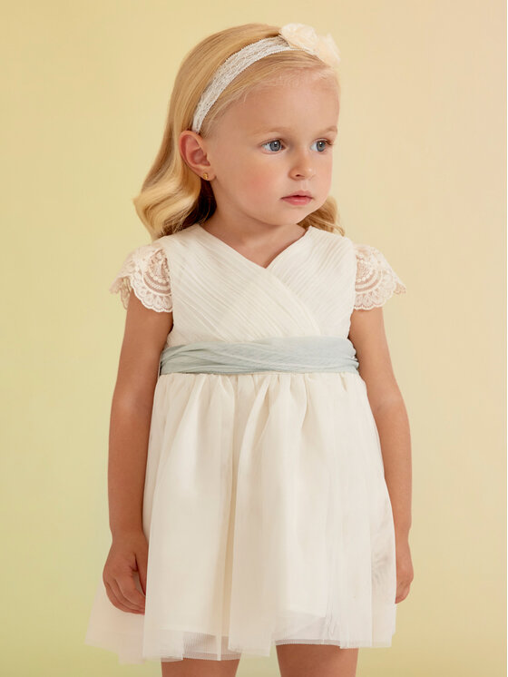 Abel & Lula Abel & Lula Elegantes Kleid 5005 Écru