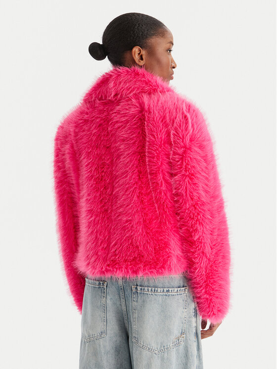 YES LONDON YES LONDON Pelzmantel ECO/026 Rosa Regular Fit
