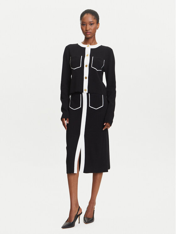KARL LAGERFELD KARL LAGERFELD Kardigan A3W18029 Czarny Regular Fit