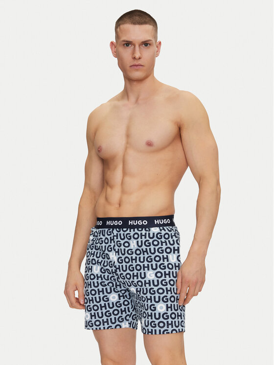 HUGO HUGO Піжамні шорти Tortuga 50540086 Голубий Regular Fit