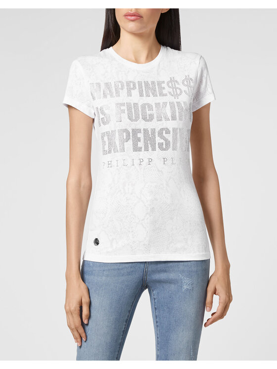 PHILIPP PLEIN PHILIPP PLEIN T-Shirt 10401 Biały