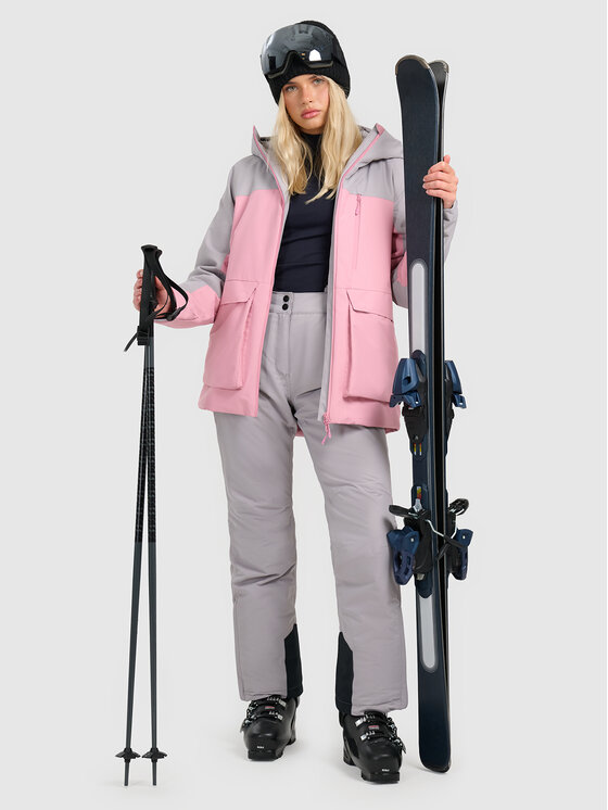 4F 4F Kurtka narciarska APRES SKI Różowy Regular Fit