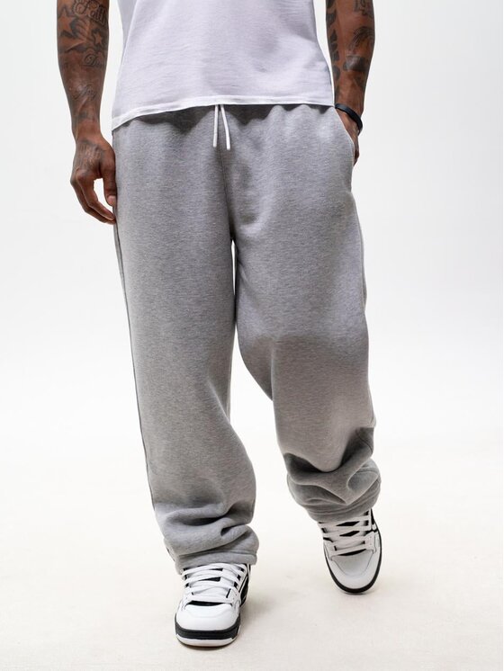 Urban City Urban City Spodnie dresowe Szerokie luźne wiązane streetwear 130778 Szary Baggy Fit