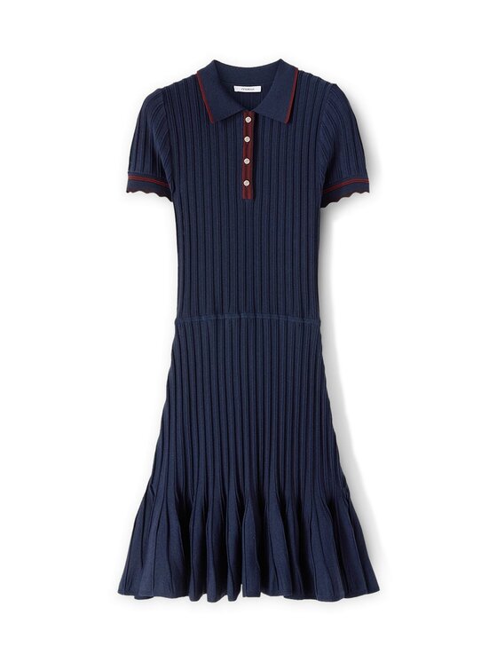 Motivi Motivi Vestito 7641W001466N034 Blu Flared Fit