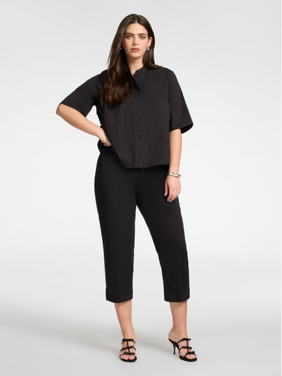 Elena Mirò Elena Mirò Spodnie materiałowe P011P000499N033 Czarny Regular Fit
