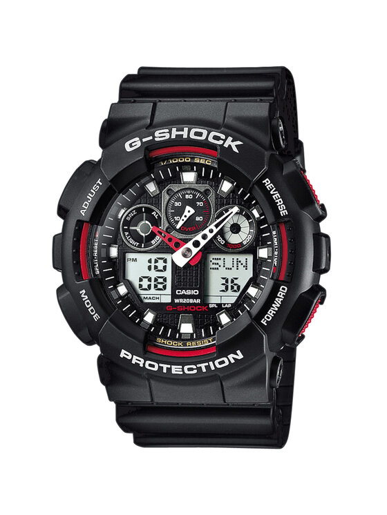 Casio Casio Zegarek SET GA-100-1A4ER + BEZEL 10523429 + PASEK 10347710 Biały