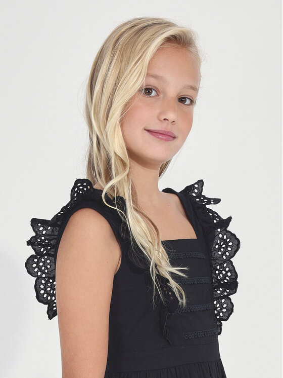 Mayoral Mayoral Sommerkleid 6918 Schwarz Regular Fit