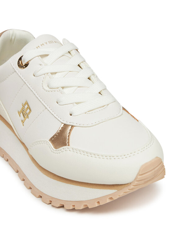 Tommy Hilfiger Tommy Hilfiger Sneakersy Low Cut Lace-Up Sneaker T3A9-33759-1355 M Biały
