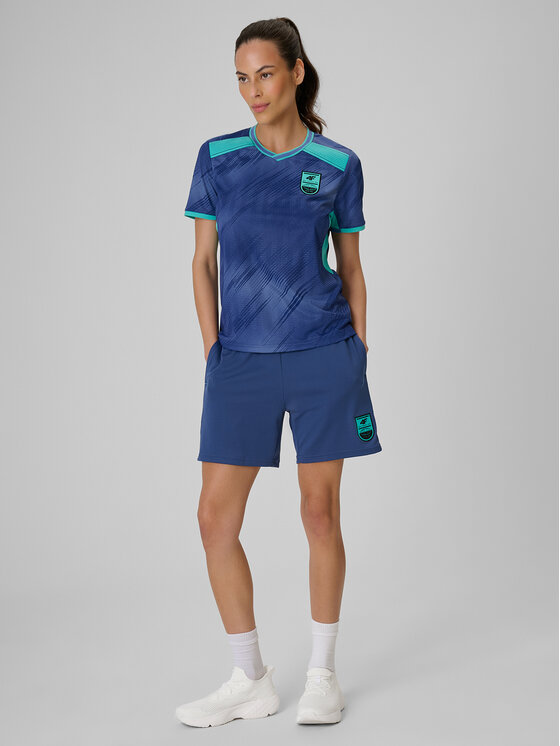 4F 4F Koszulka techniczna FOOTBALL Granatowy Regular Fit