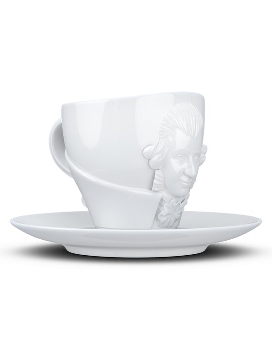 58 products 58 products Filiżanka ze spodkiem uniwersalna - Wolfgang Amadeus Mozart Biały