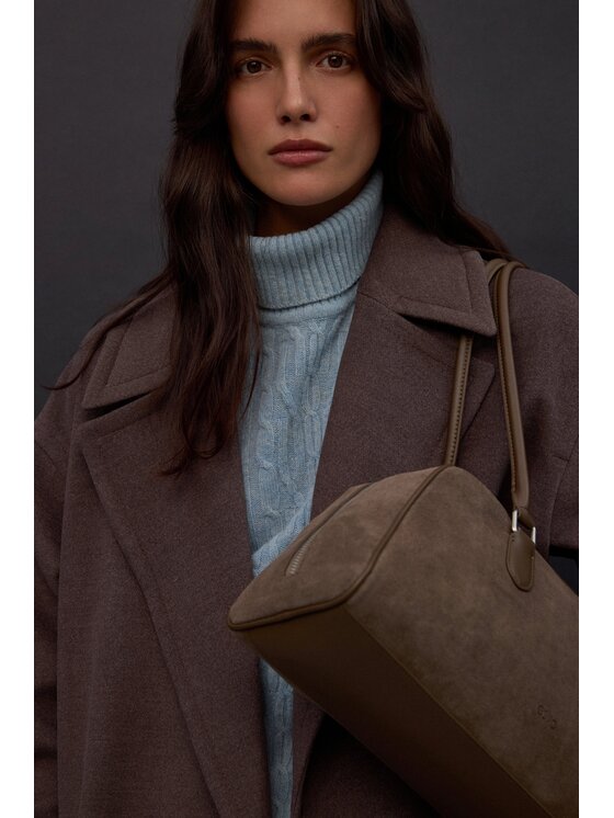 Estro Estro Cappotto ER00117931 Marrone Loose Fit