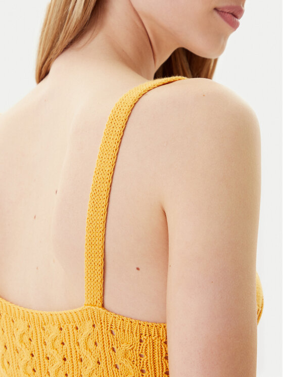United Colors Of Benetton United Colors Of Benetton Top 101TDH01B Giallo Slim Fit