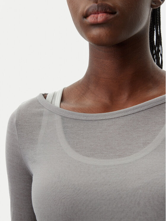 PINKO PINKO Majica 104653 A2CL Siva Regular Fit