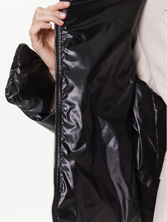 MMC Studio MMC Studio Daunenjacke Biker Schwarz Relaxed Fit