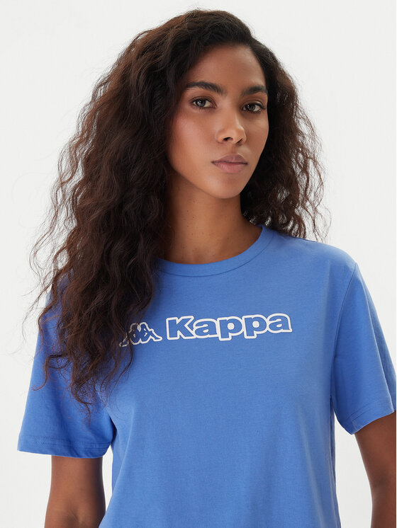 Kappa Kappa T-Shirt Frega 351M1KW Τυρκουάζ Regular Fit