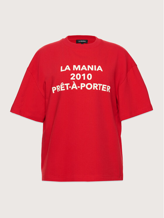 La Mania La Mania Tričko PRET A PORTER Červená Classic Fit